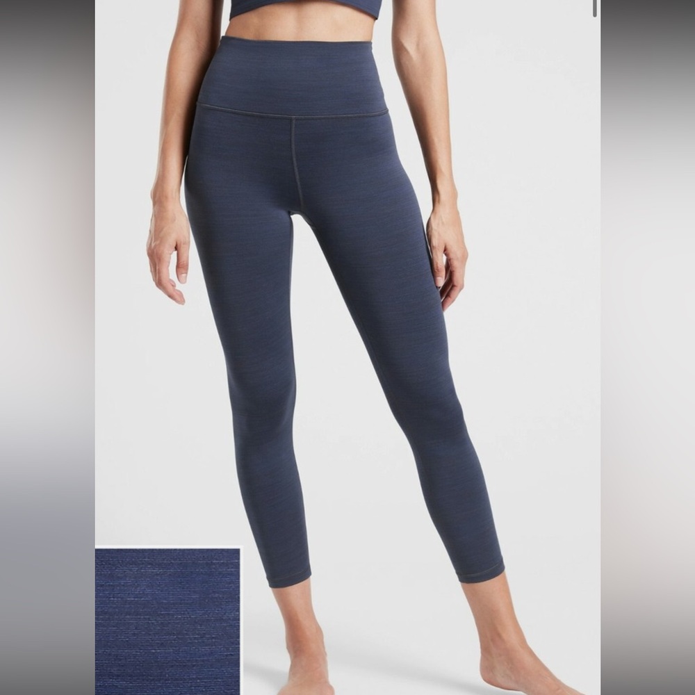 Athleta Girl Elation Space Dye 7/8 Tight, Enchanted Blue SIZE XL/14